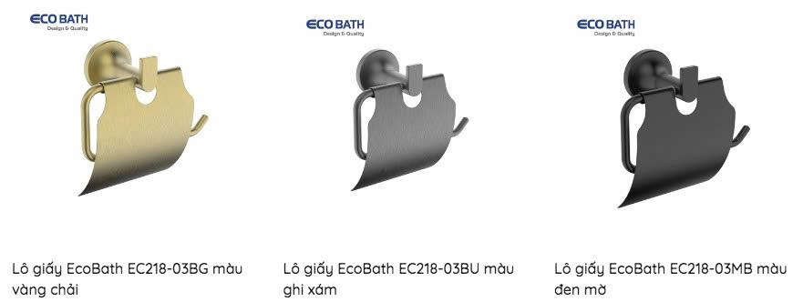 Lô giấy EcoBath EC218-03 màu  cao cấp