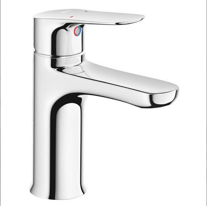 Vòi Chậu Lavabo Inax LFV-1402S-R (LFV1402SR) Nóng Lạnh Kèm Trụ Xả Lật